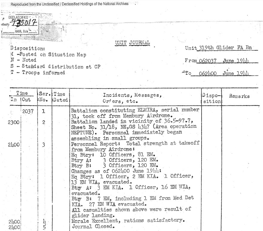 319th GFAB Unit Journal June 6, 1944.jpg